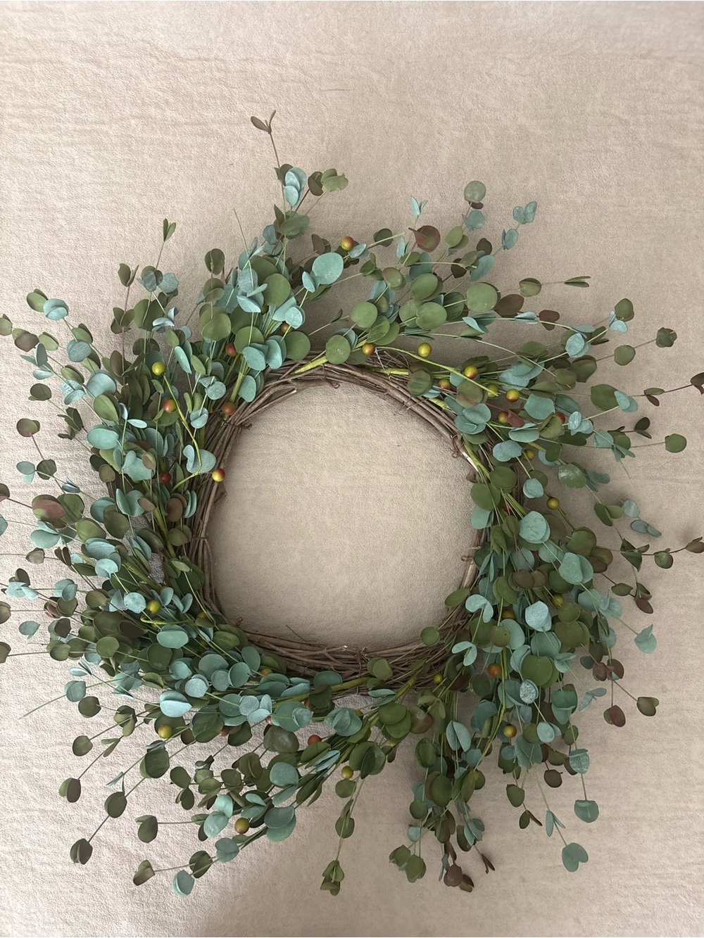 Eucalyptus Green Holiday Wreath - Natural Home Holiday Decor